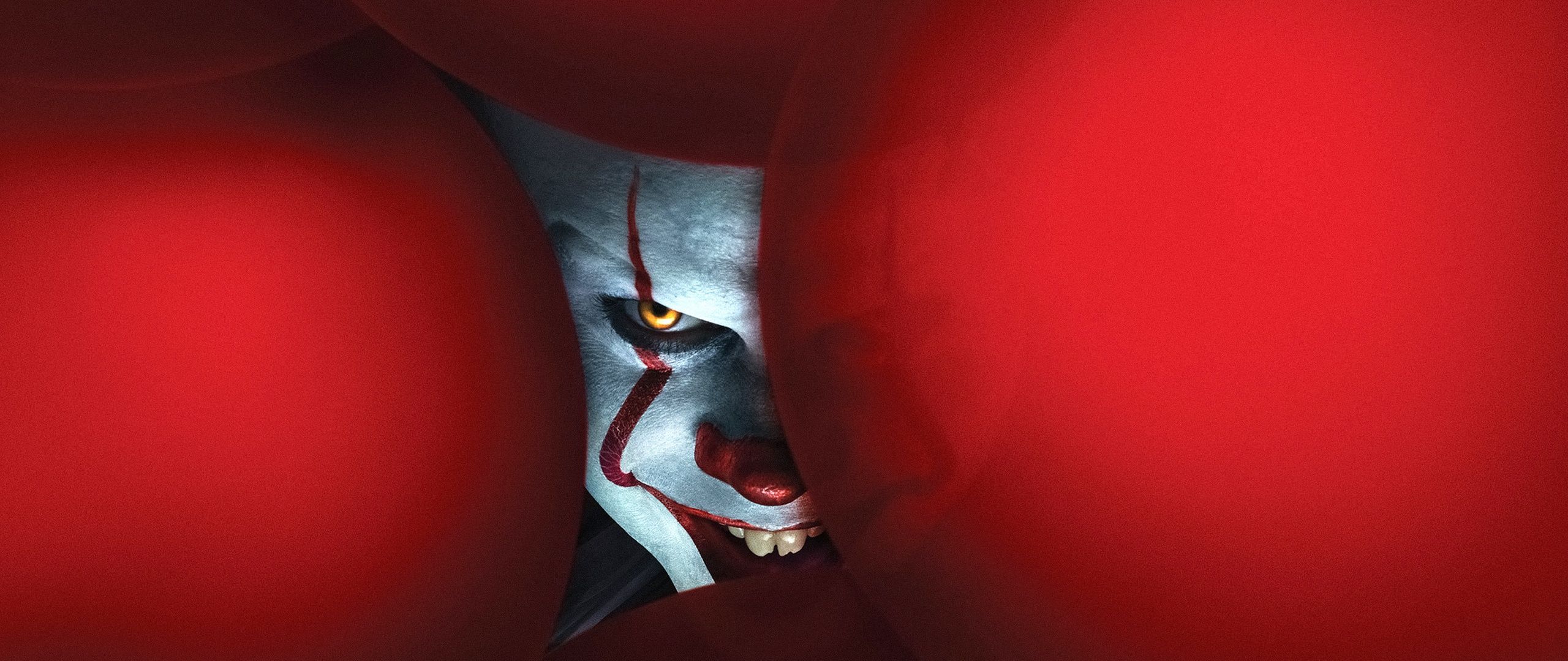 2560x1080 Pennywise Wallpaper 4K, It Chapter Two, Clown, Evil laugh