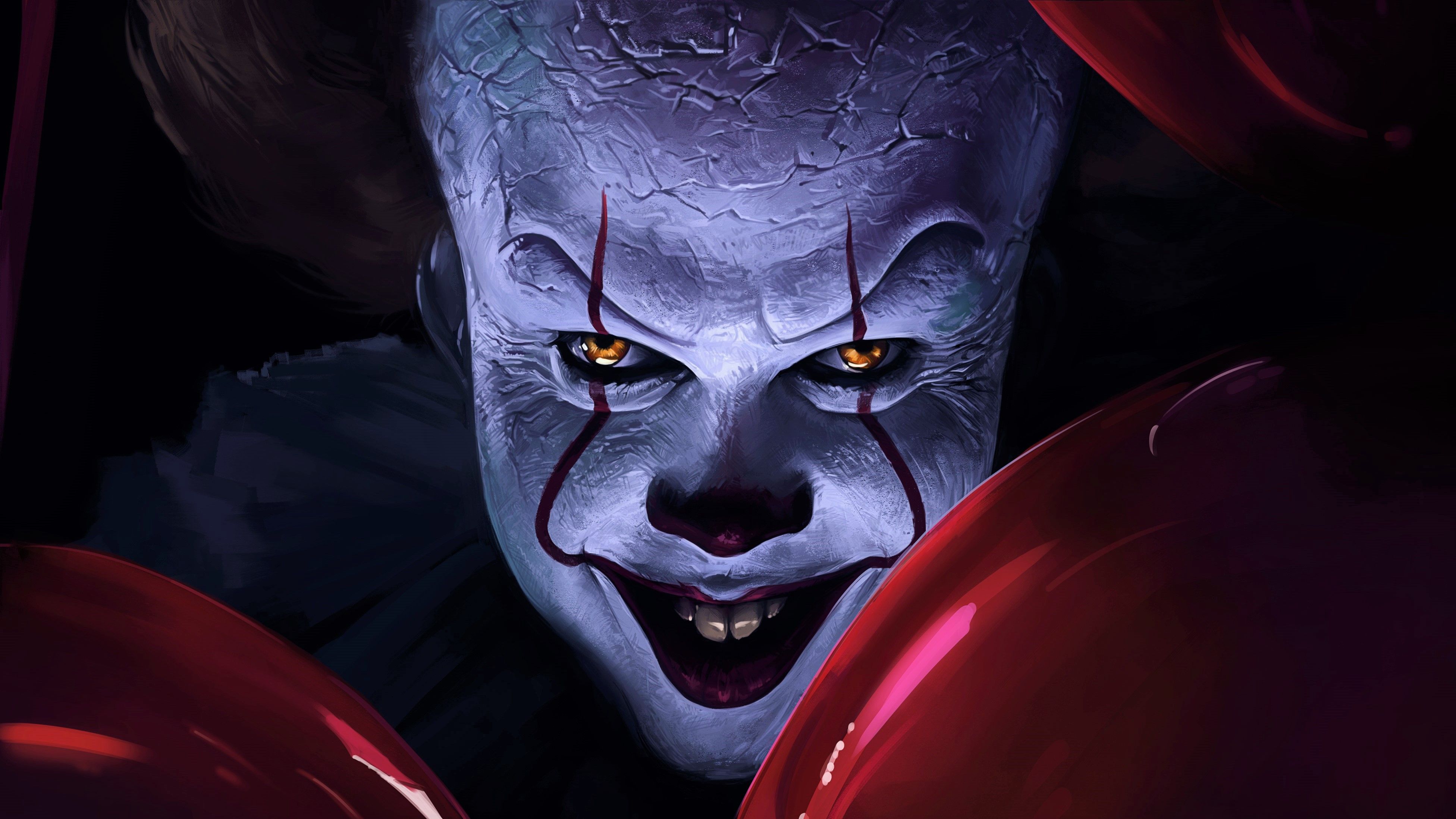 3904x2196 Desktop wallpaper: Creepy, It (2017), Pennywise (It), Movie 4K free download for PC. 907513