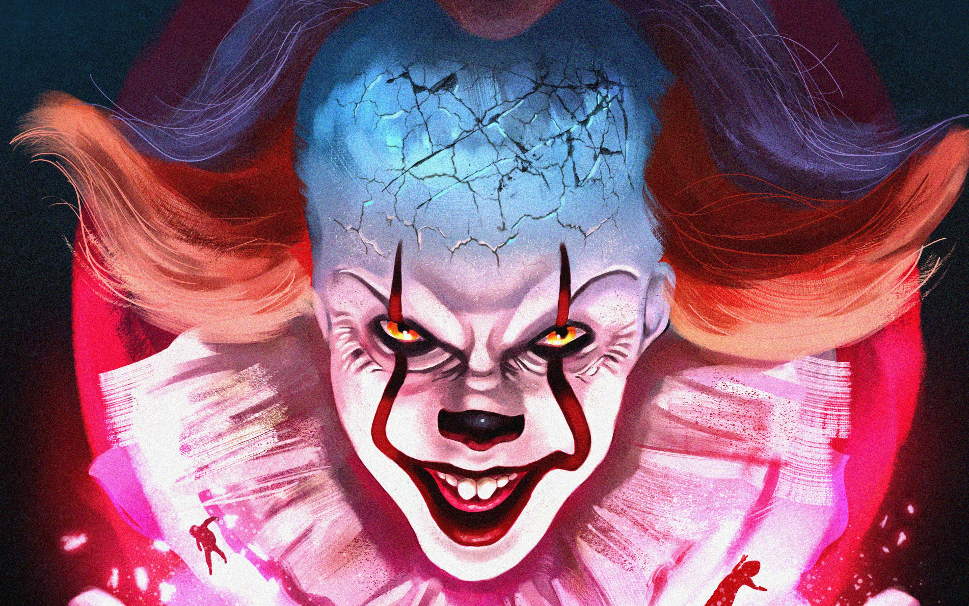 3840x2400 Pennywise Fanart Wallpaper 4K for Desktop