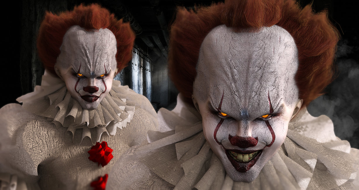 1228x650 Bill Skarsgard as Pennywise in Movie It Wallpaper, HD Movies 4K Wallpaper, Image and Background