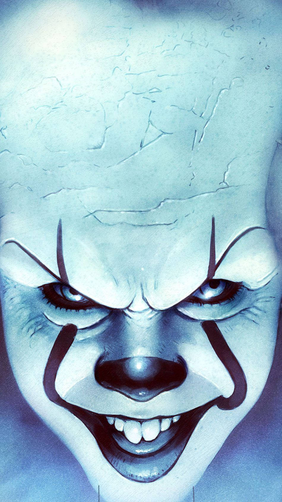 950x1689 Download Dare to enter the realm of Pennywise Wallpaper