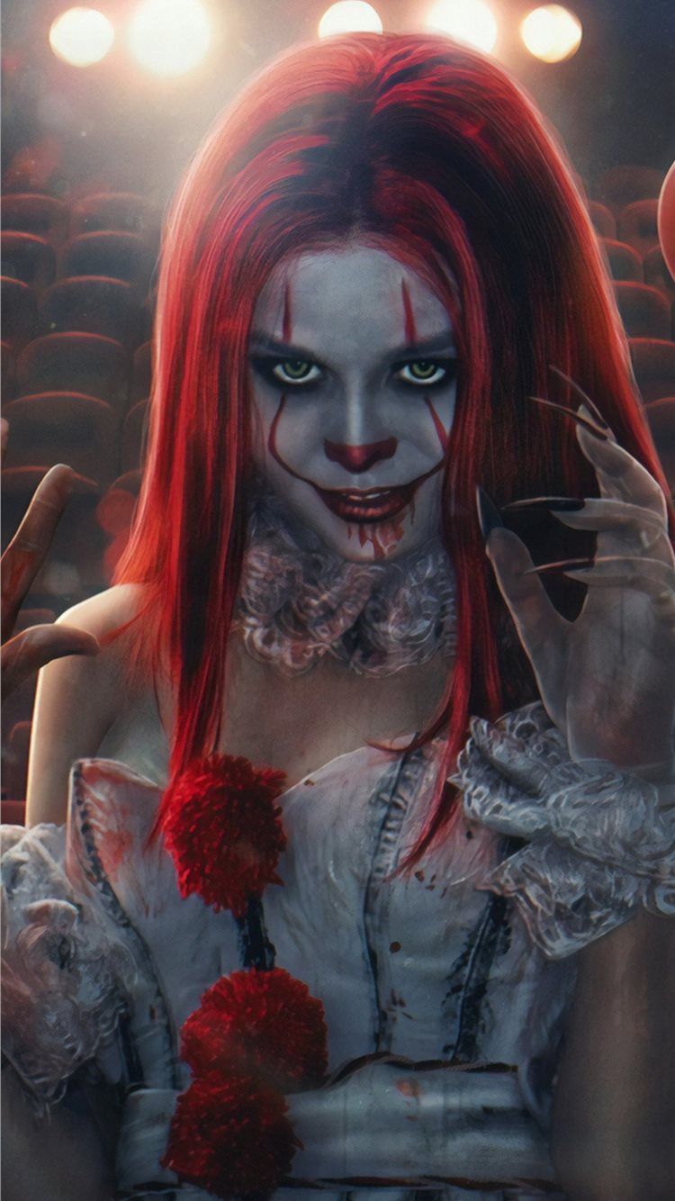 750x1334 pennywise clone girl iPhone 8 Wallpaper Free Download