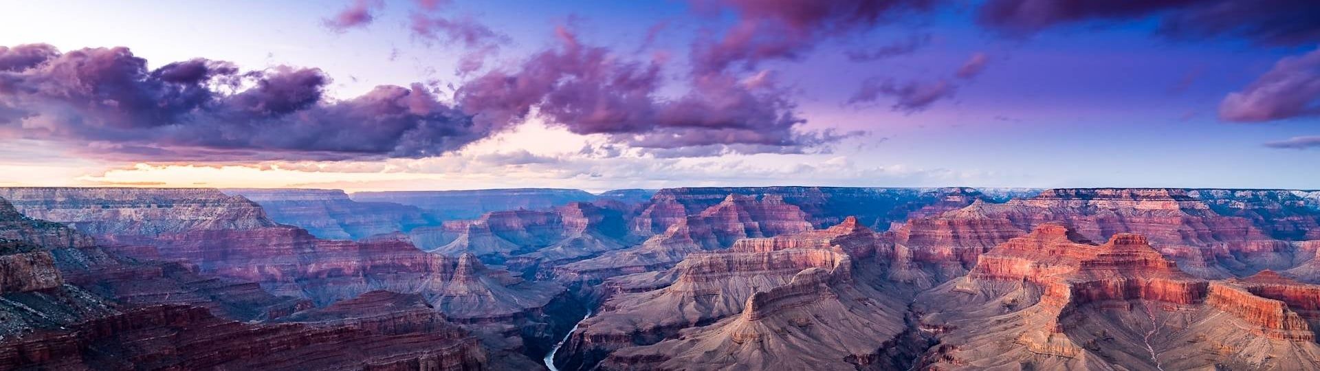1920x540 Grand Canyon Area Tours including mule rides, motorcoach, and railway trips