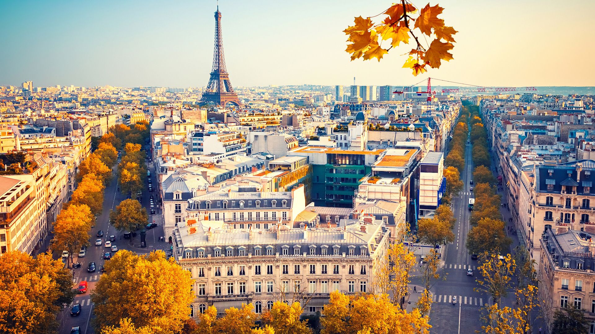 1920x1080 Eiffel Tower Paris City Autumn 4k 5k Laptop Full HD 1080P , HD 4k Wallpaper, Image, Background, Photos and Picture