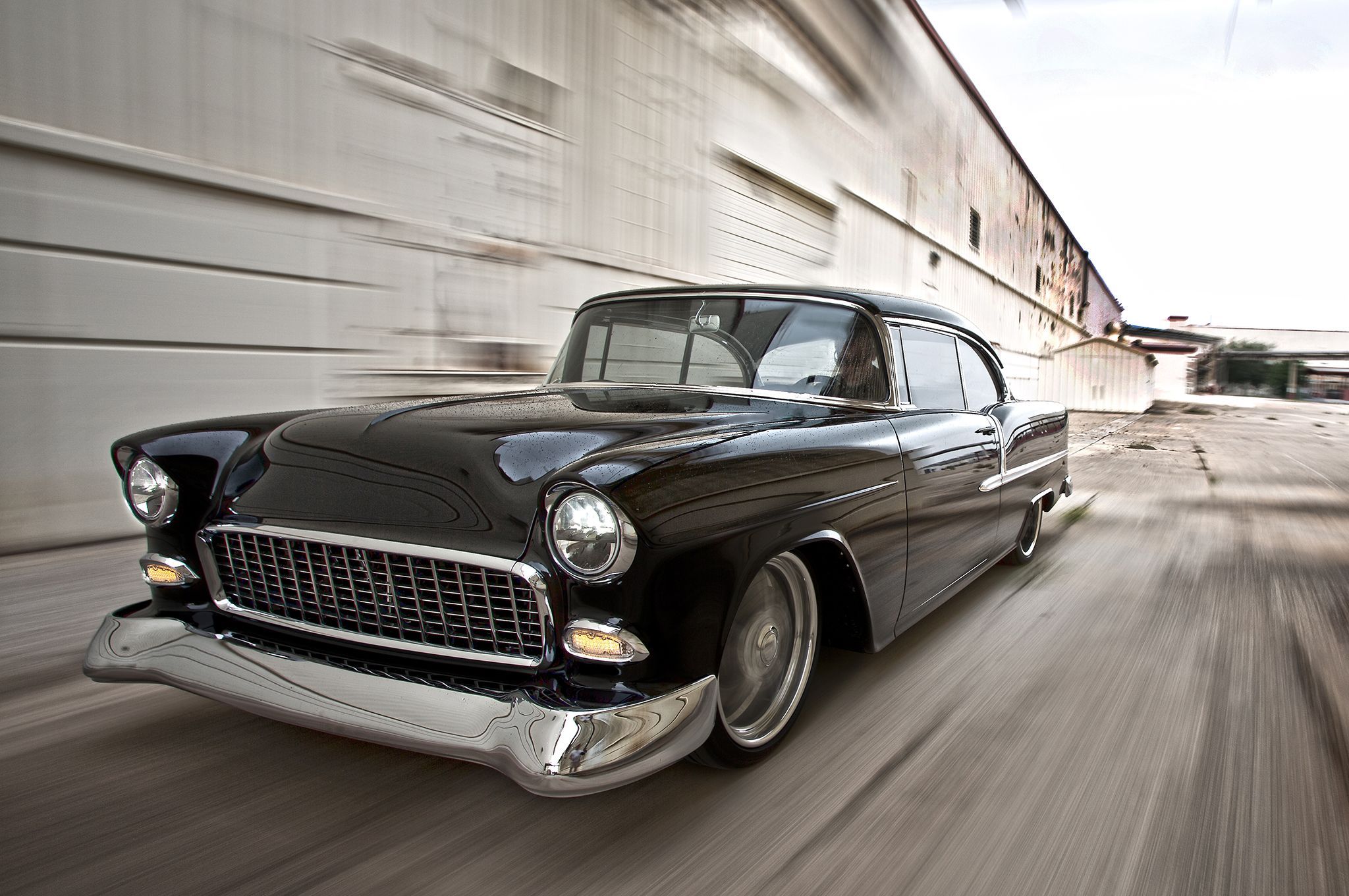 2048x1360 Sleek '55 Chevy Bel Air Hot Rod