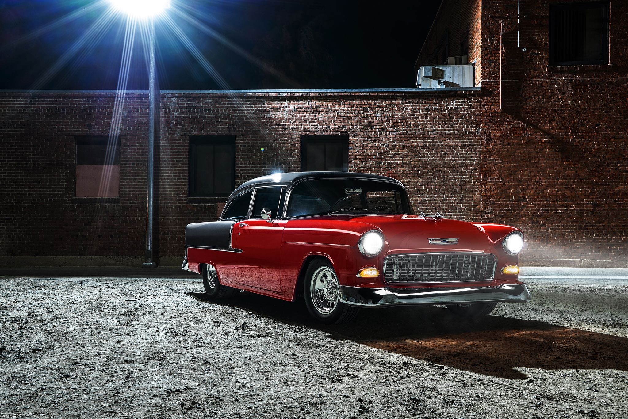 2048x1367 Free car, retro, 1955 2K wallpaper for desktop and phone