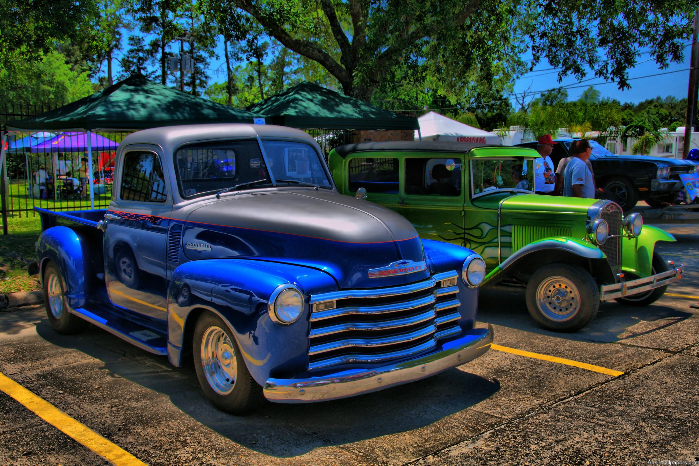 2400x1600 Free 1955 Chevy Bel Air 4K Wallpaper & Desktop HD Background for PC