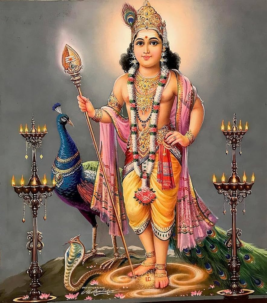 884x1000 Samriddhi Vinyl Gloss Laminated Picture for Lord Murugan Valli Deivanai Subramanya Swamy Wall Picture Home Decor wall hanging : Amazon.in: Home & Kitchen