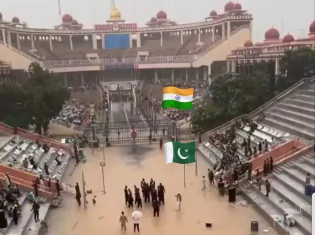 1200x898 Pakistan blames India for Wagah border waterlogging after viral video Economic Times