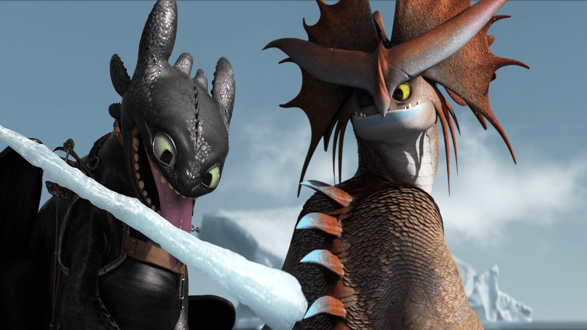 1920x1080 Toothless & Cloudjumper Soar. How to Train Your Dragon 2 HD Wallpaperx1080