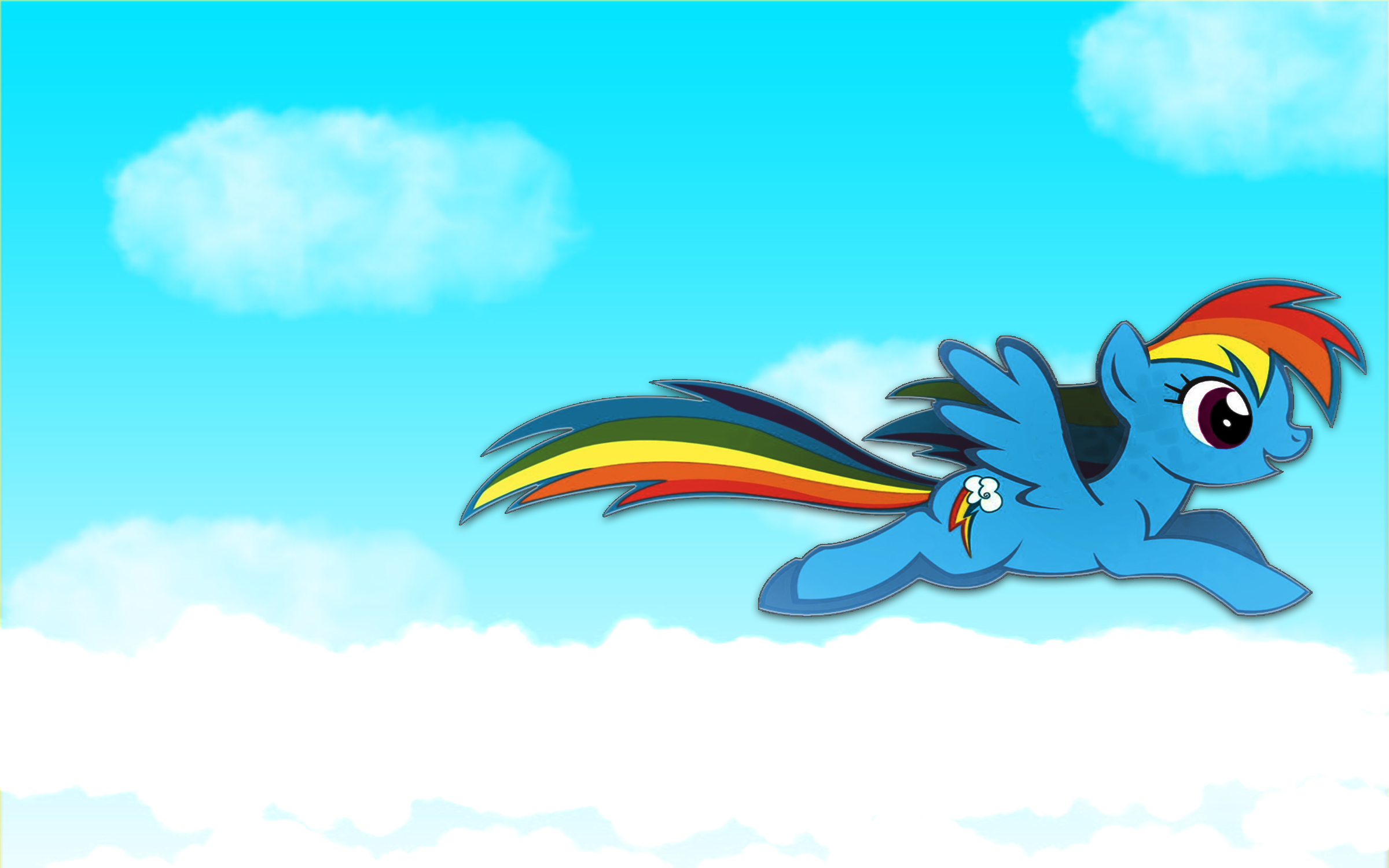 2400x1500 rainbow dash the cloud jumper Fan Art