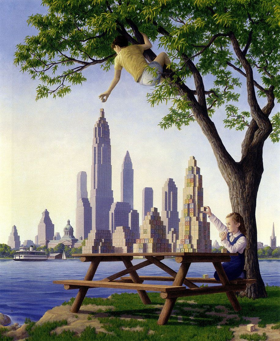 915x1114 Brushed Illusions: The Paintings of Rob Gonsalves Yellow Sparrow