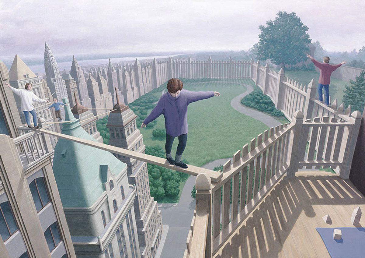 1200x847 Amazing Optical Illusions by Rob Gonsalves. Daily design inspiration for creatives