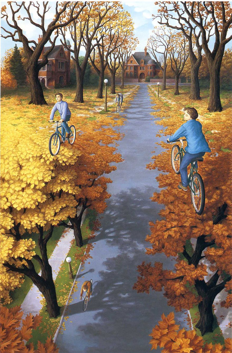 880x1342 Optical Illusion Art Pieces Made
