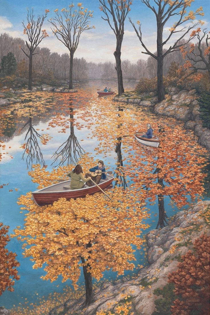 735x1100 Design Stack: A Blog about Art, Design and Architecture: Paintings that Reveal Optical Illusions