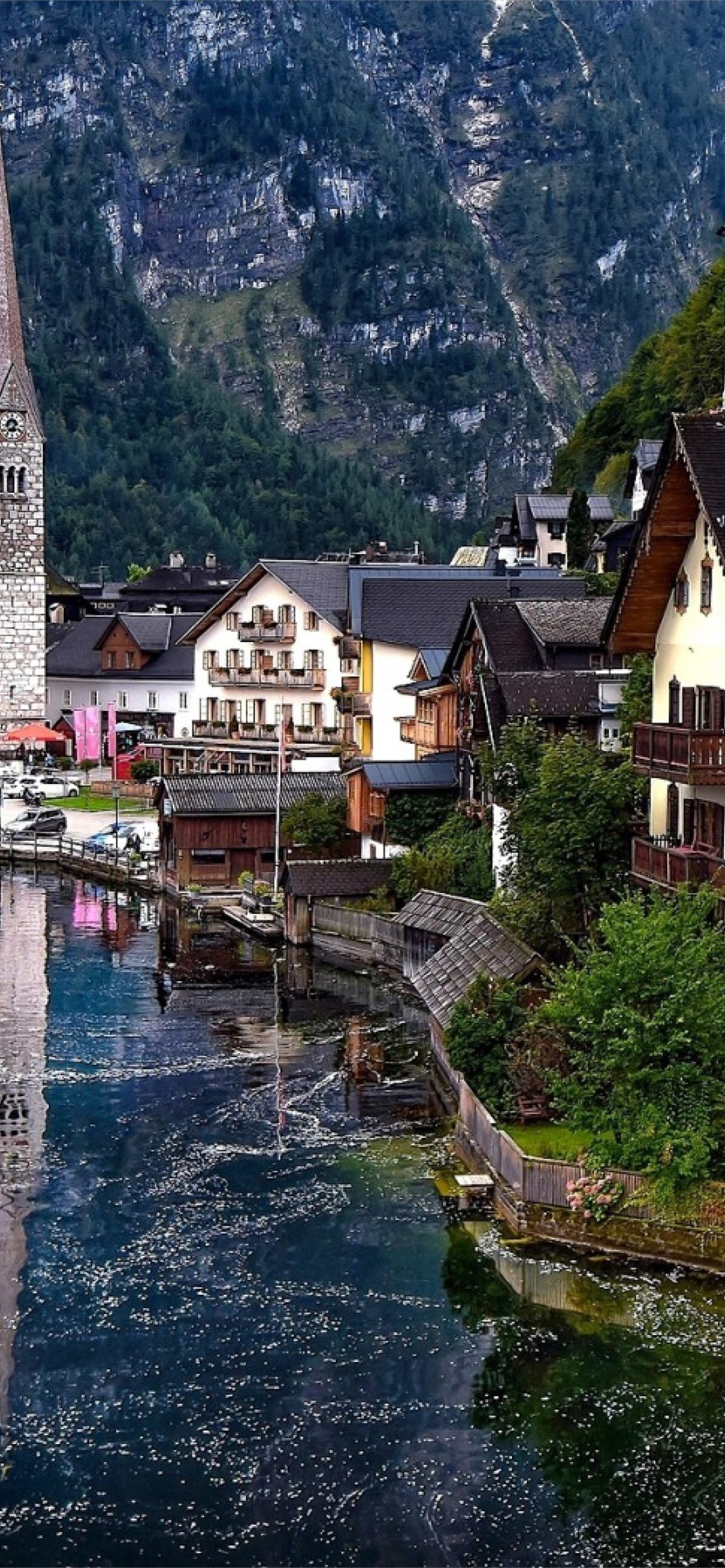 1284x2778 hallstatt austria hallstatt lake Samsung Galaxy No. iPhone Wallpaper Free Download
