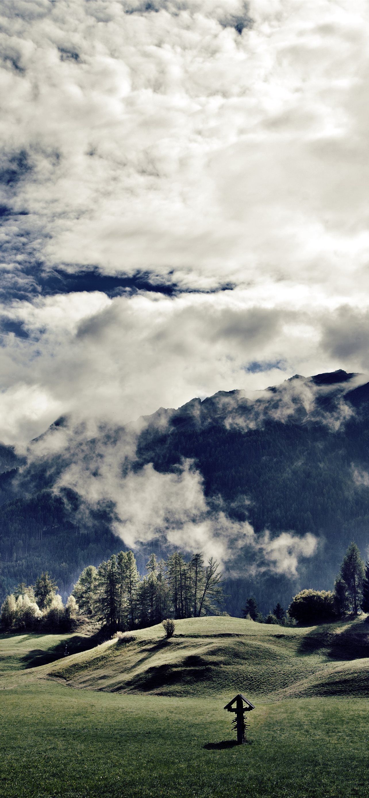 1284x2778 Tirol 5k 4k 8k Austria mountains meadows clouds Na. iPhone Wallpaper Free Download