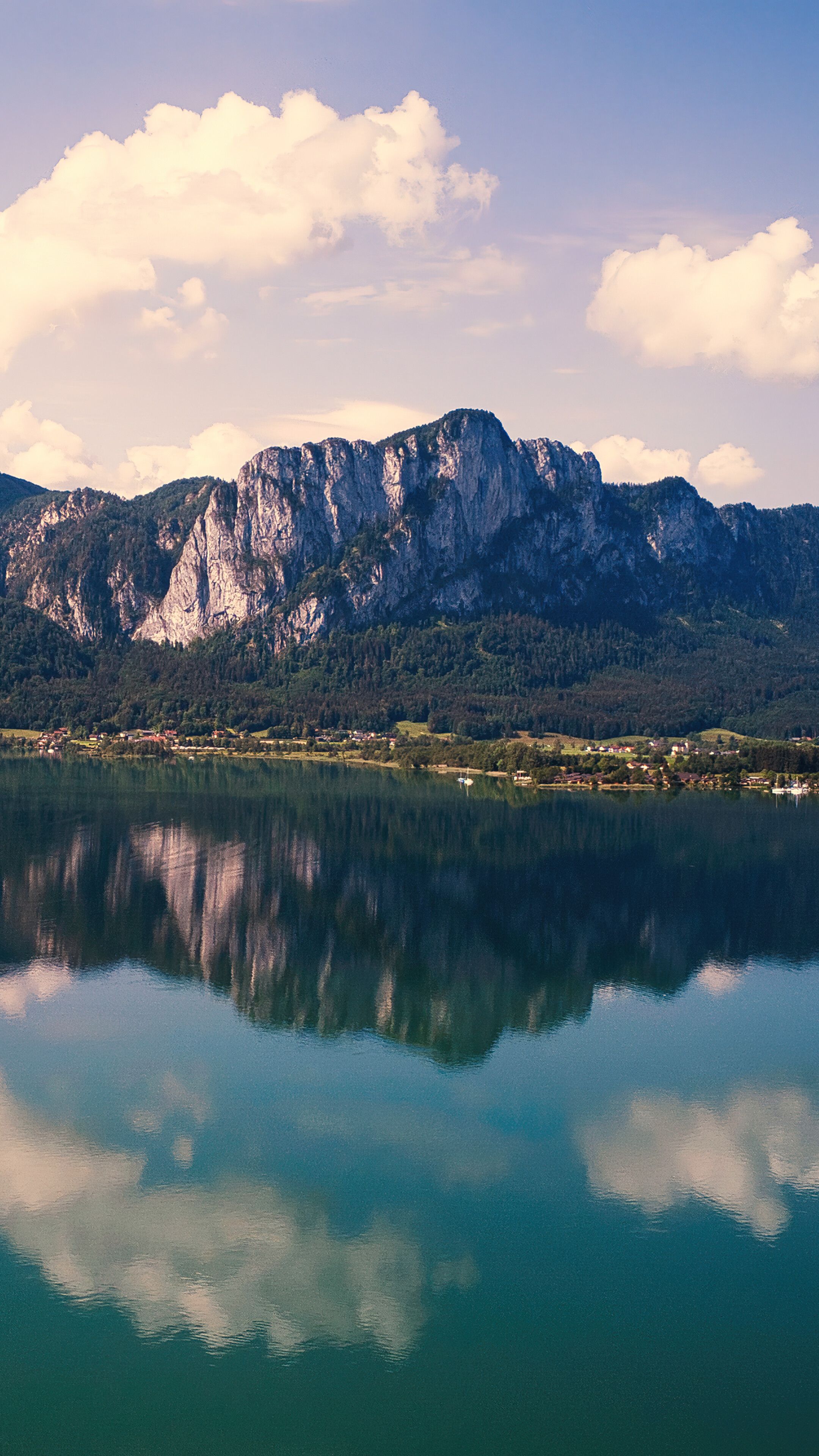 2160x3840 Lake Mountain Scenery Mondsee Austria 4K Wallpaper iPhone HD Phone g