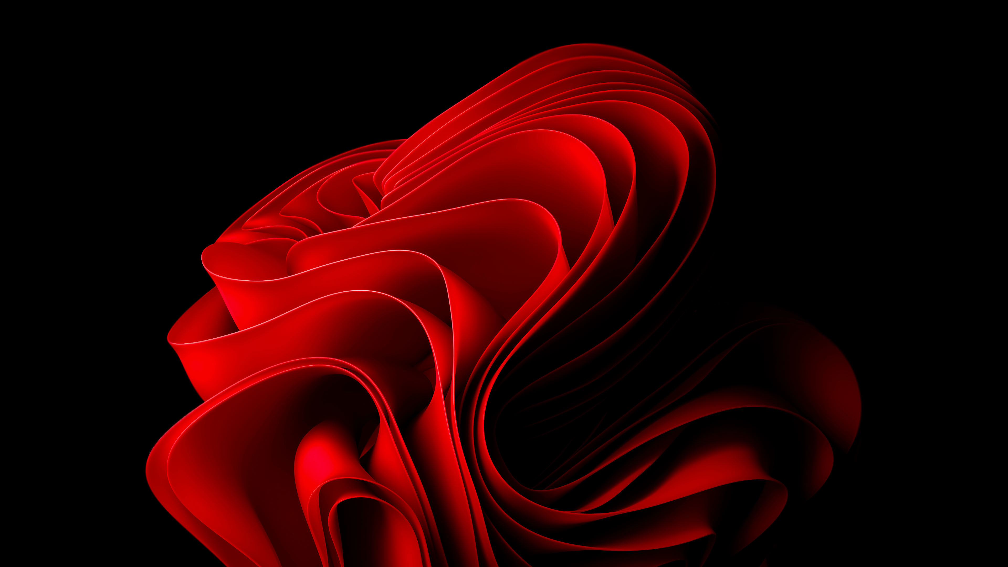 3840x2160 Red Bloom on Black Background Wallpaper. (High Quality 4K Noise)