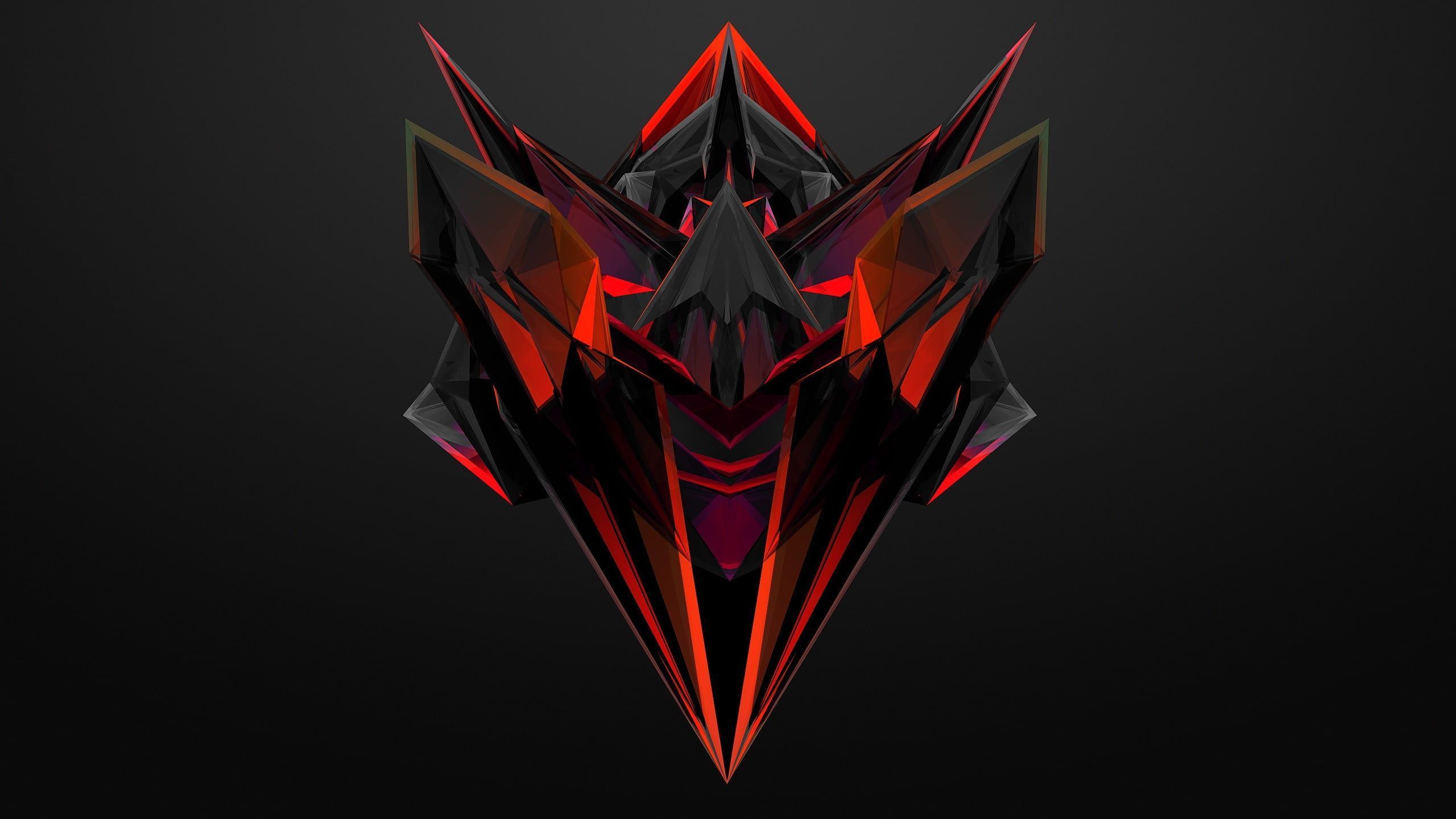 2560x1440 Red And Black 4k PC Wallpaper