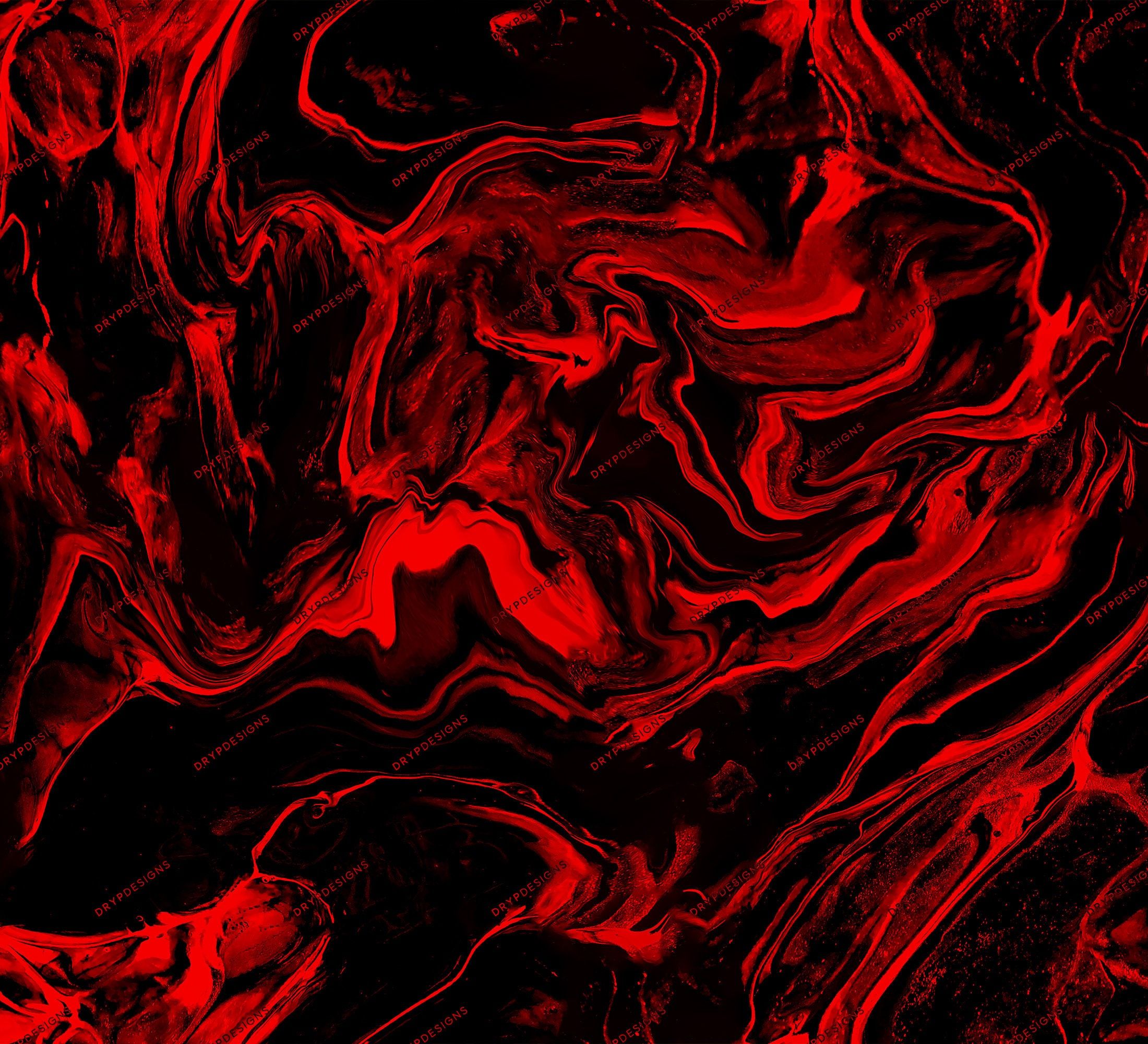 2200x2000 Red + Black Marble Seamless Background Texture Red Liquid Marble Digital Paper Background Download Files