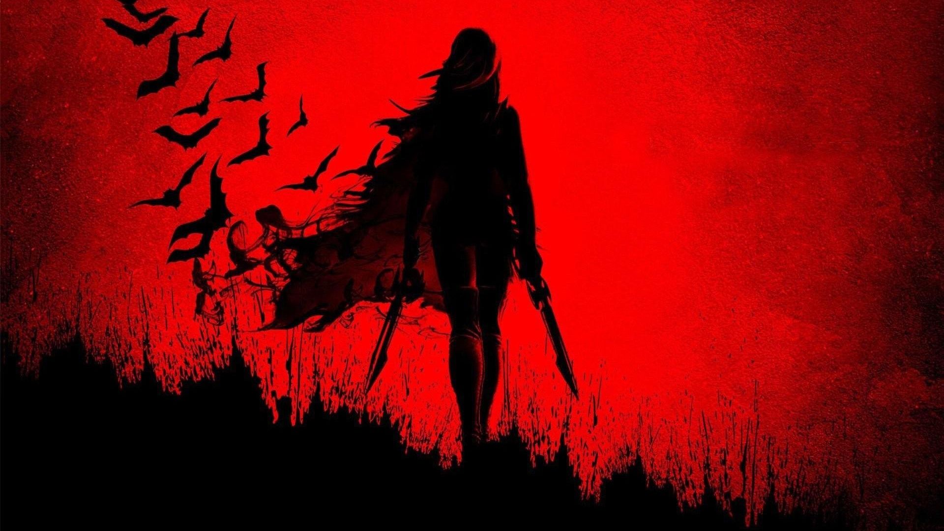 1920x1080 Anime Red And Black Wallpaper HD 106351