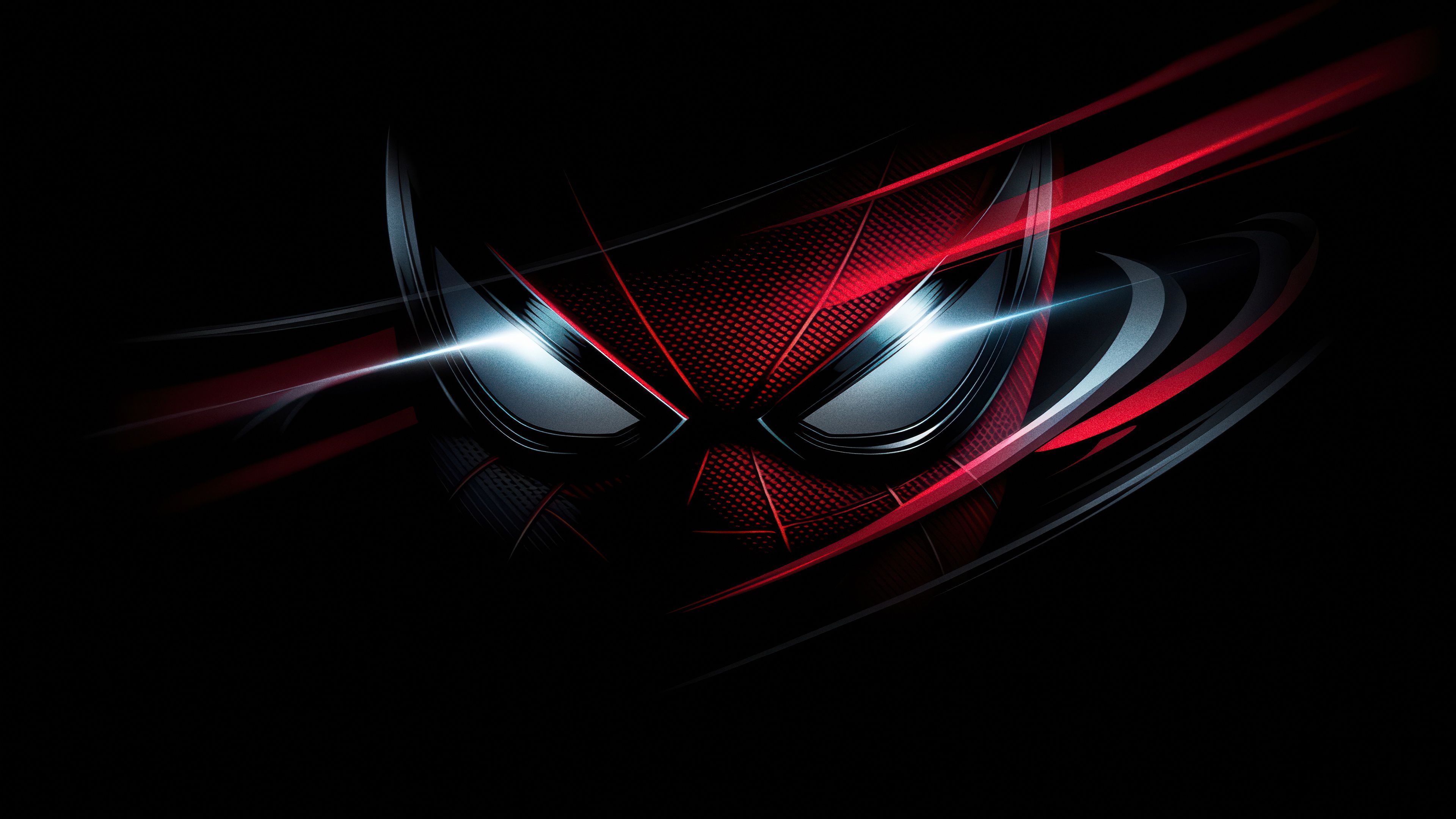 3840x2160 Red and Black Wallpaper and Background