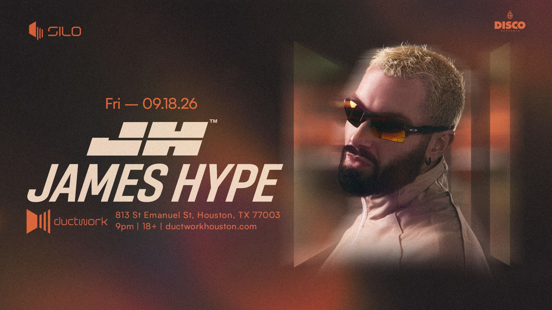 1920x1080 James Hype at Ductwork Houston on September 2026