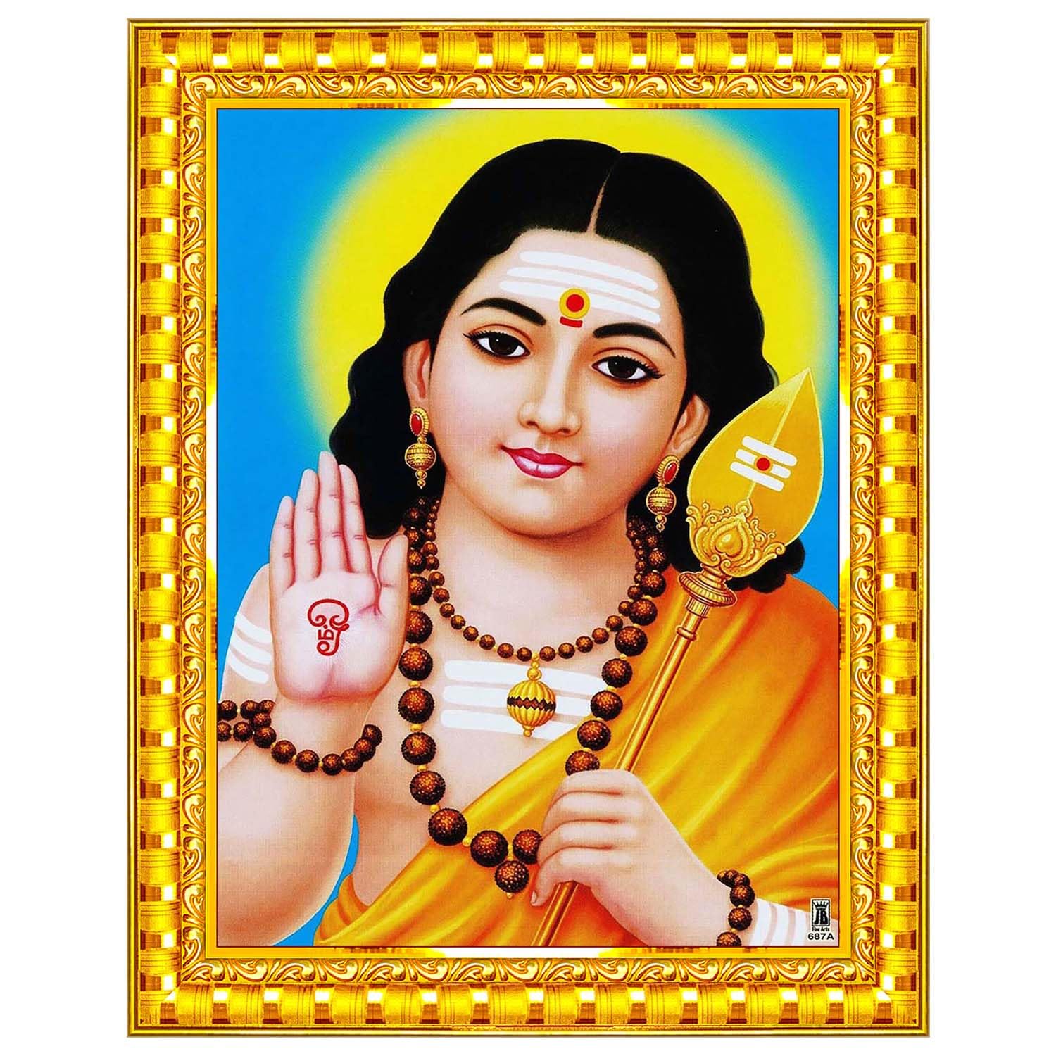 1500x1500 Pavan Photo Laminations Lord Murugan Subramanya Swamy Subrahmanya Wall Painting Framed Home Decor (Wood, Acrylic, Gold, Big Size, 10x12 Inch) R35M : Amazon.in: Home & Kitchen