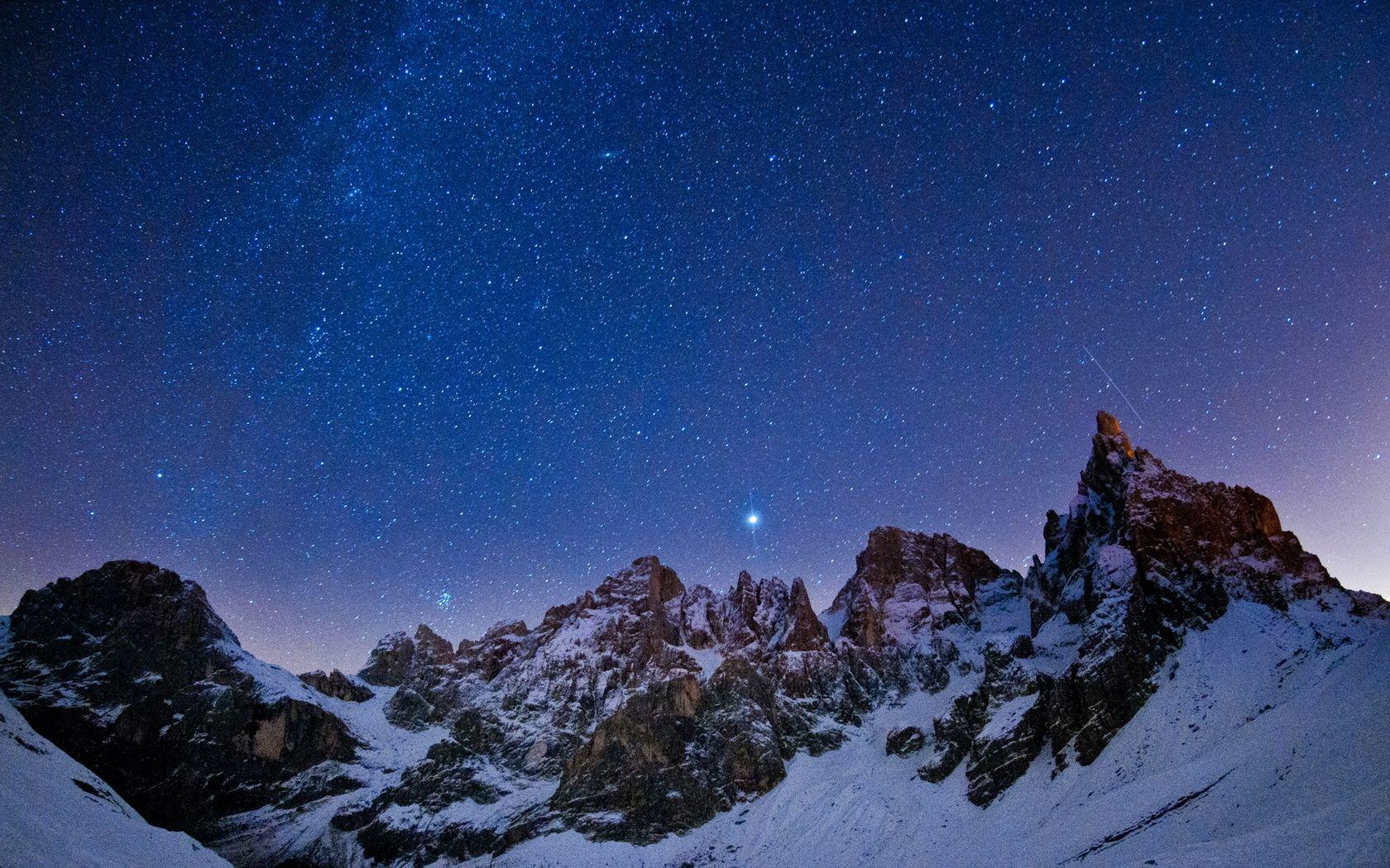 1680x1050 Winter Sky Stars .