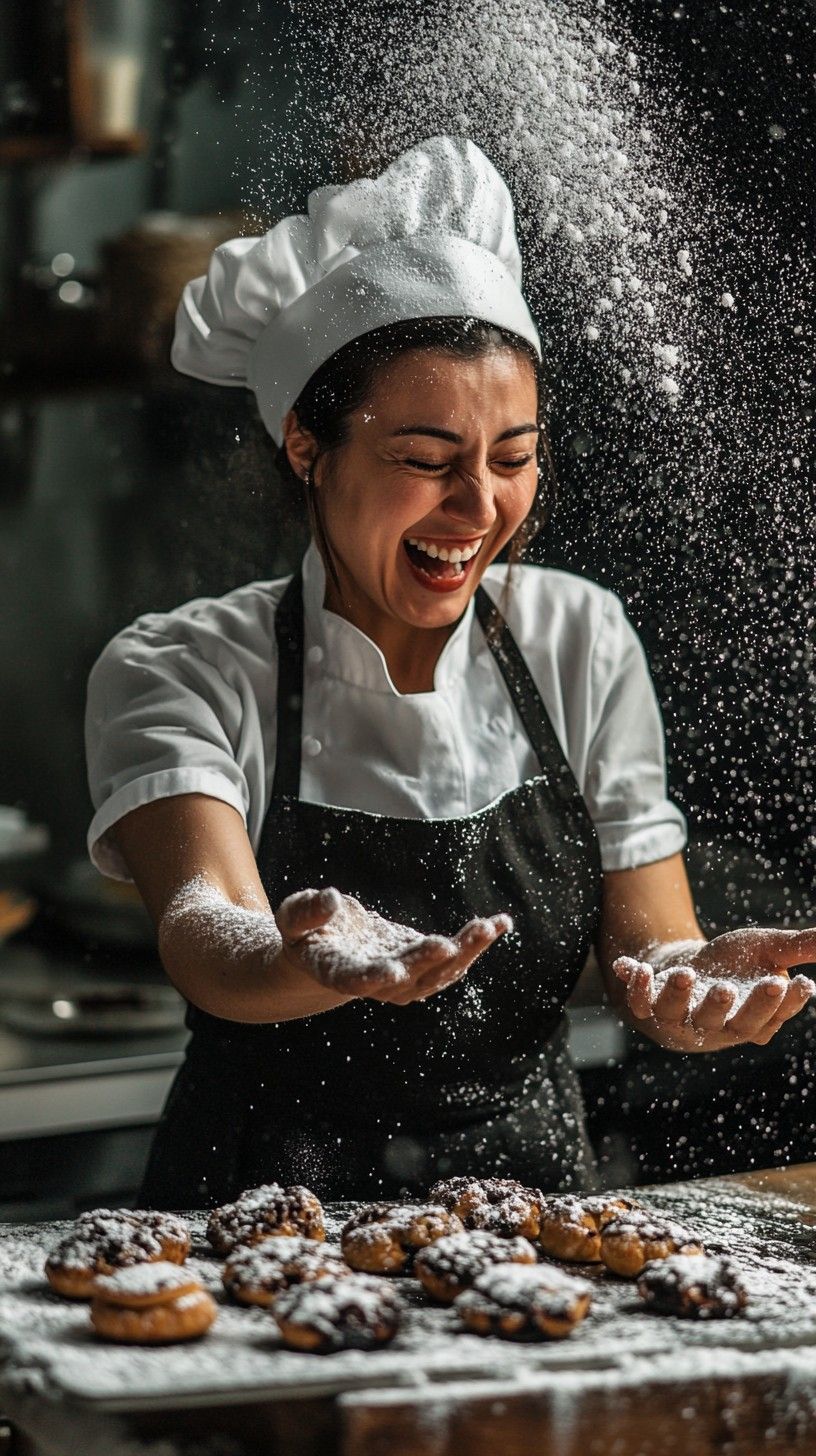 816x1456 Download Joyful Baking Moment Image, Baking, Joy