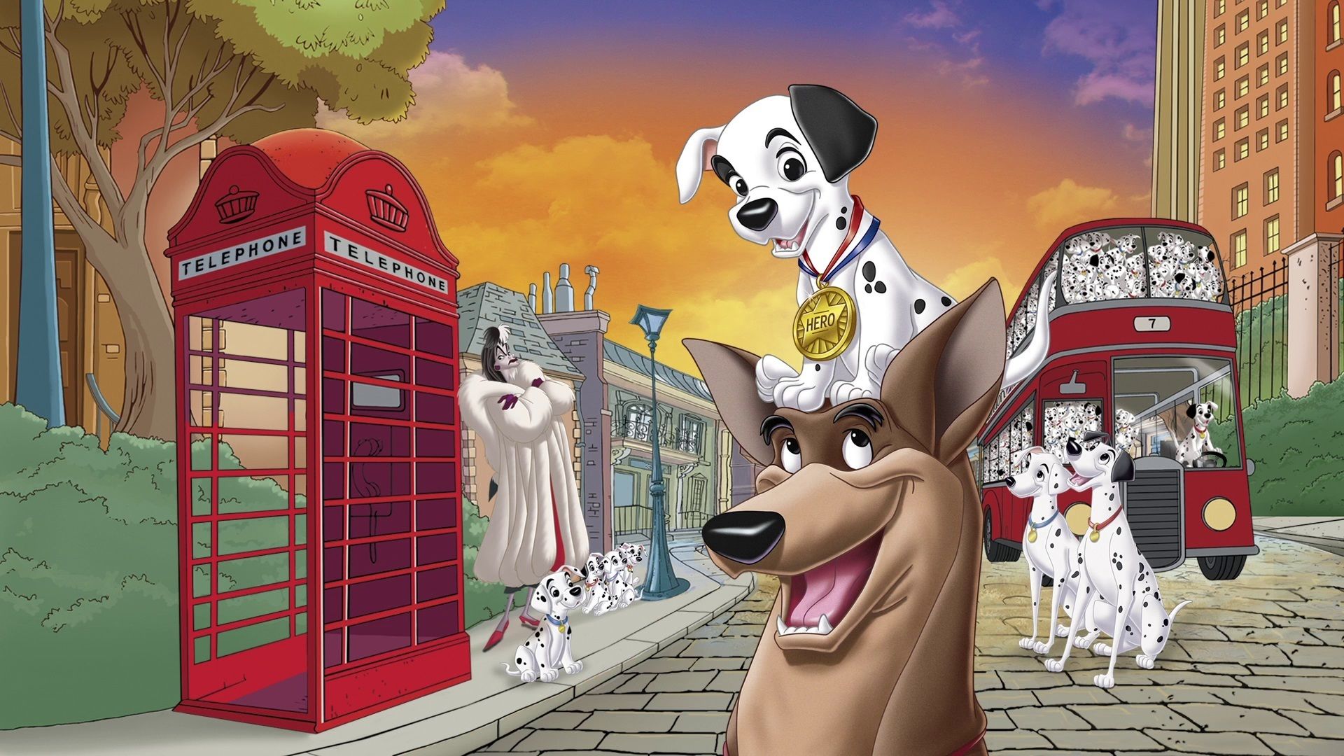 1920x1080 Dalmatians Ii: Patch's London Adventure Phone Wallpaper: Free 4K & HD Downloads