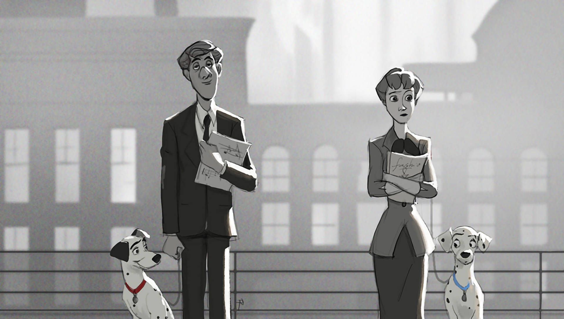 1920x1087 Download The First Meeting of Puppies in 101 Dalmatians Wallpaper