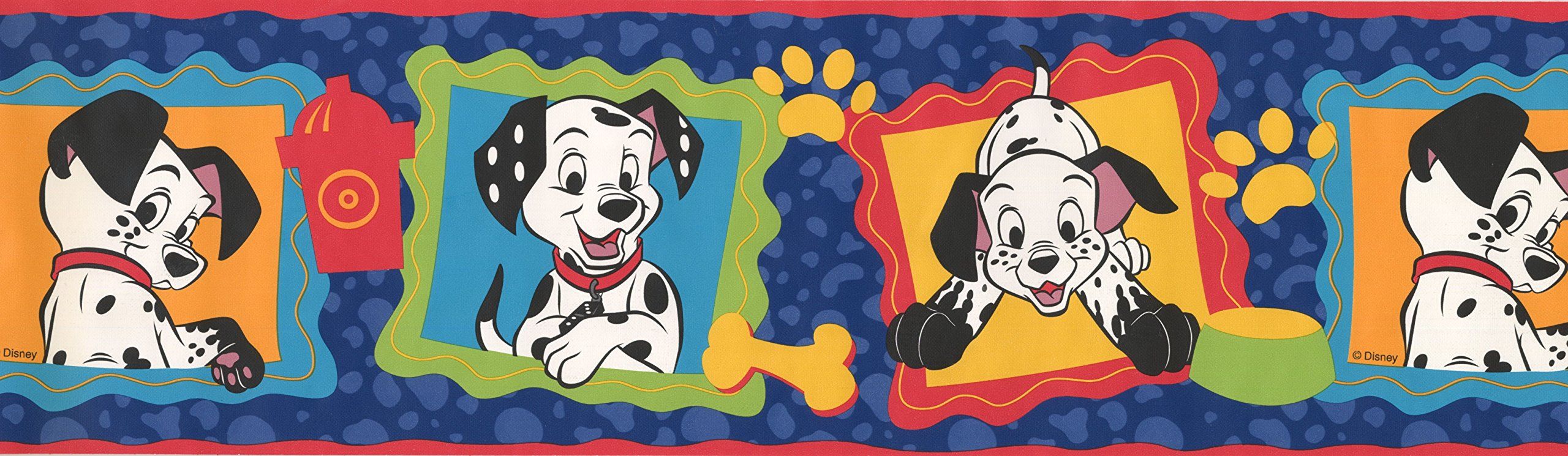2560x745 York Wallcoverings 101 Dalmatians Wallpaper Border