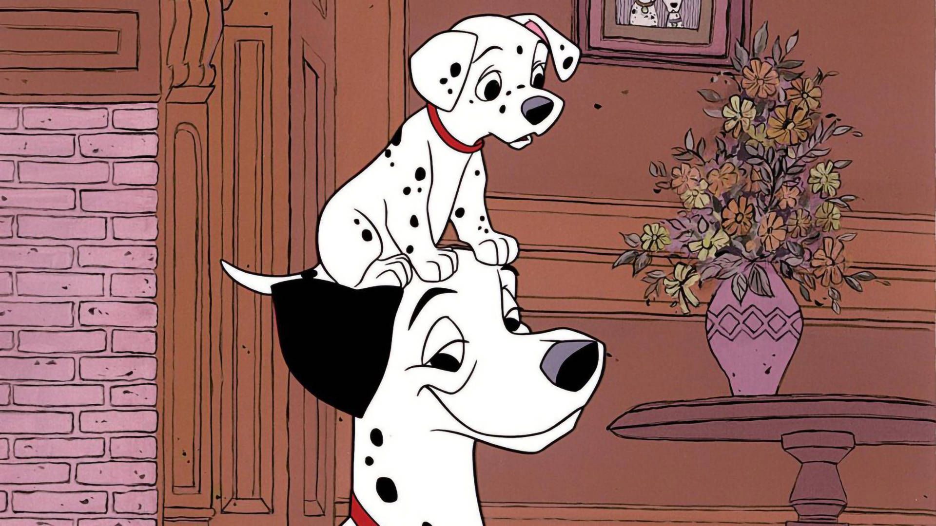 1920x1080 Download 101 Dalmatians Puppy On Perdita's Head Wallpaper