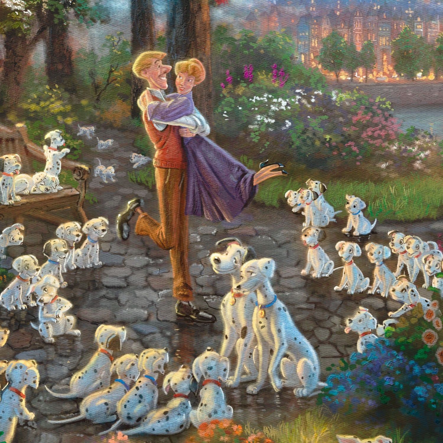 1500x1500 Dalmatians Limited Edition Paper By Thomas Kinkade Studios