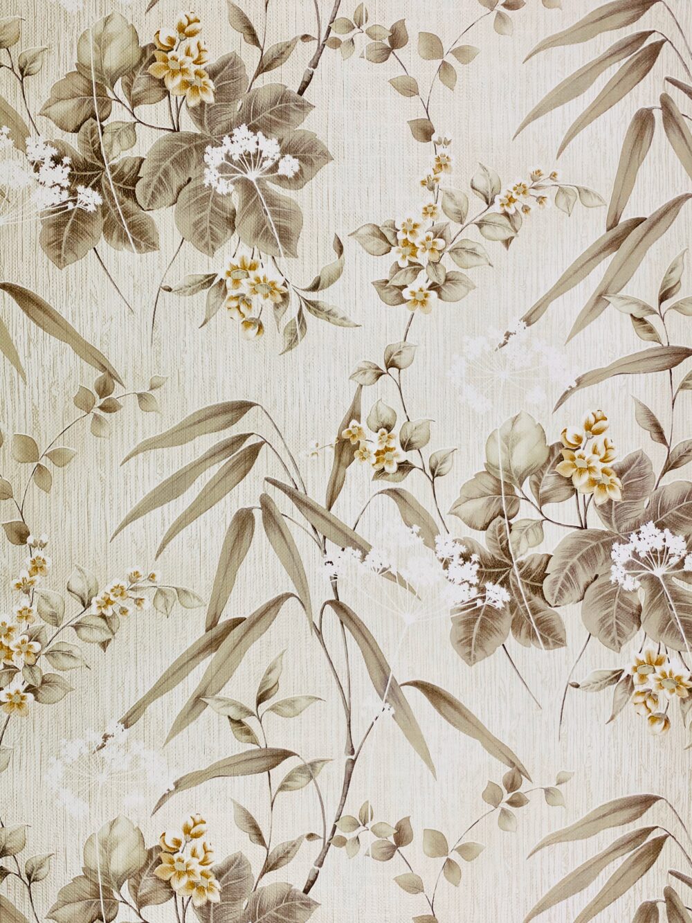 1000x1333 Leaf and flower pattern wallpaper