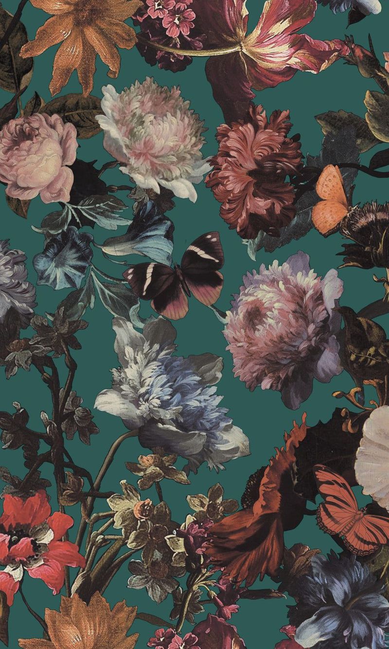 800x1333 Bold Wallpaper. Large Floral Patterns