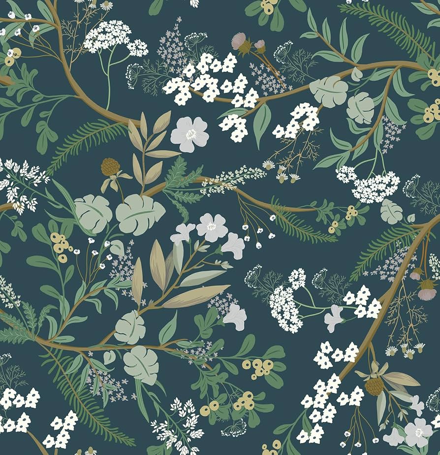 894x924 Guvana Floral Peel and Stick Wallpaper Leaf Wallpaper Green Leaves Contact Paper Vintage Flowers Self Adhesive Wall Paper for Bedroom Livering Decor 118x16.14