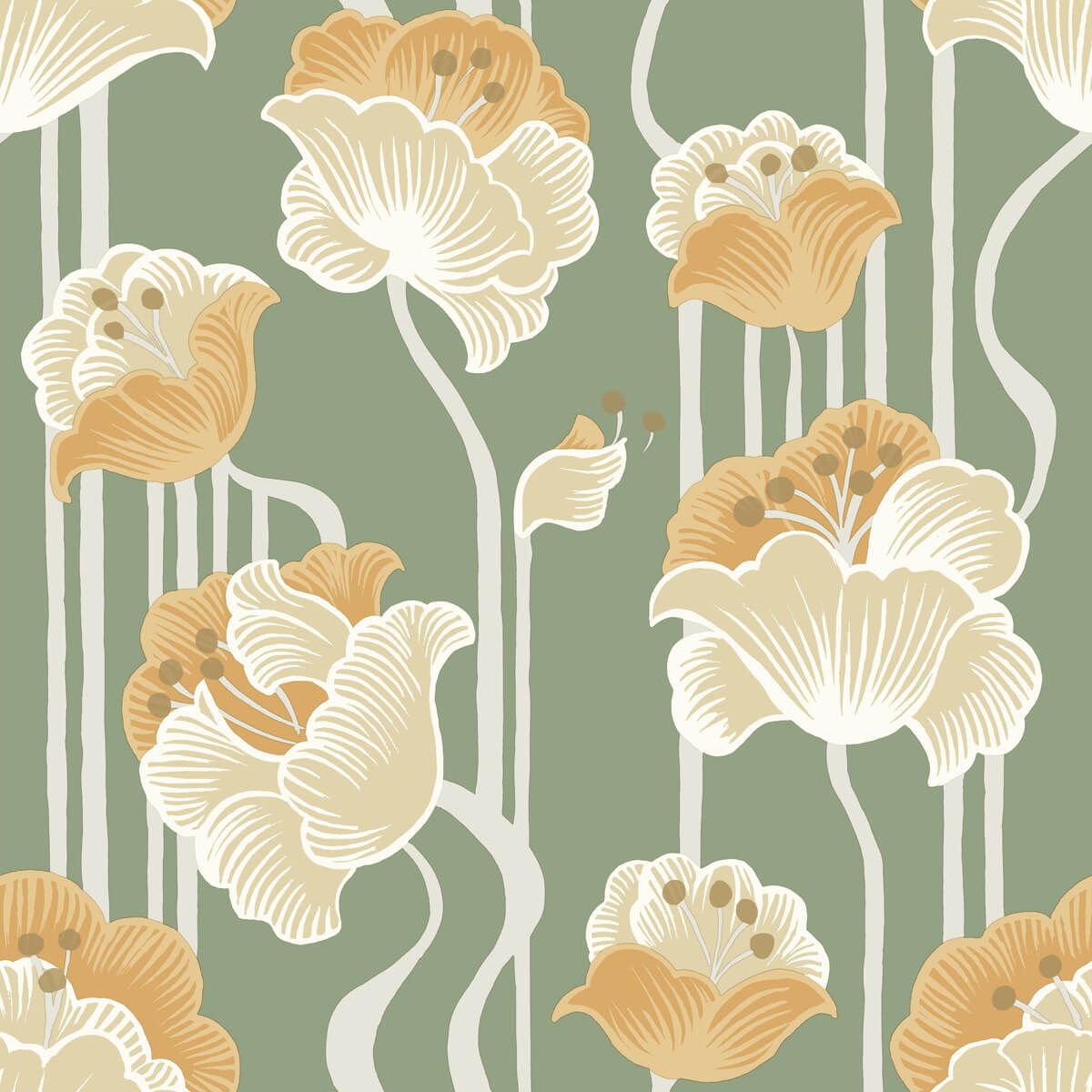 1200x1200 Mirth Studios Shirley Deco Floral Peel & Stick Wallpaper