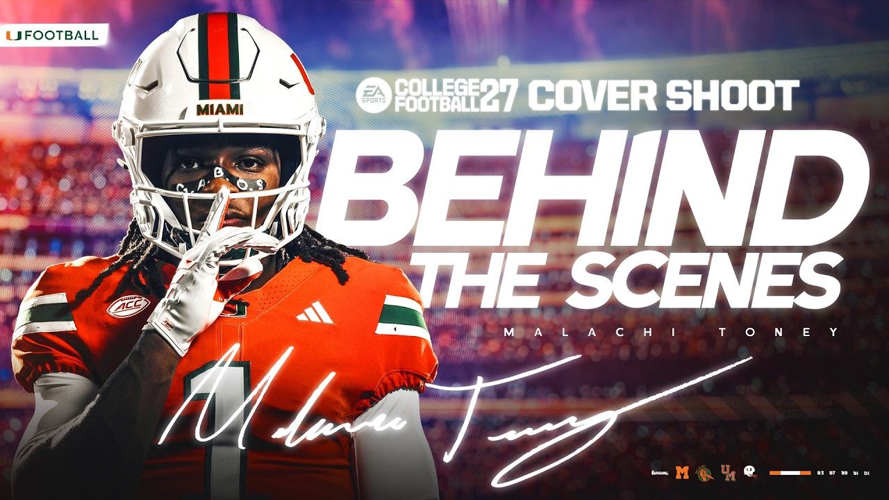 1280x720 Malachi Toney. EA Sports College Football Cover Shoot. Behind The Scenes