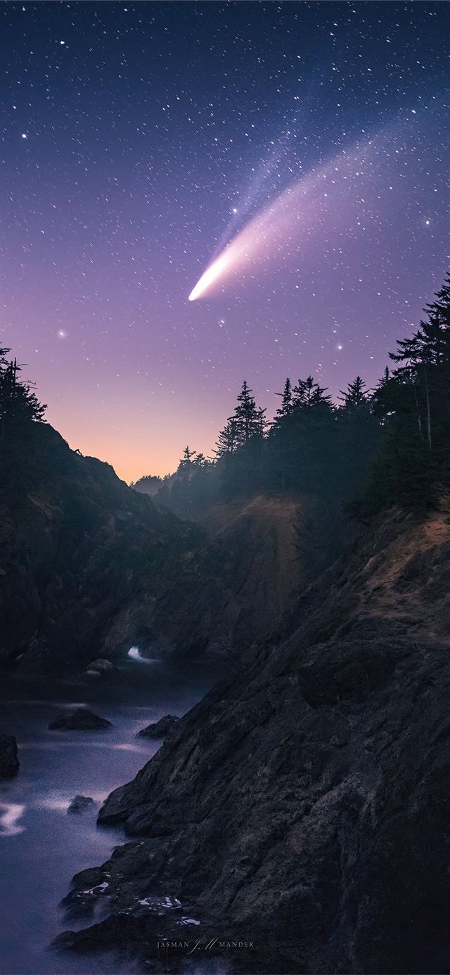 640x1385 star shines bright on the oregon coast 4k iPhone X Wallpaper Free Download