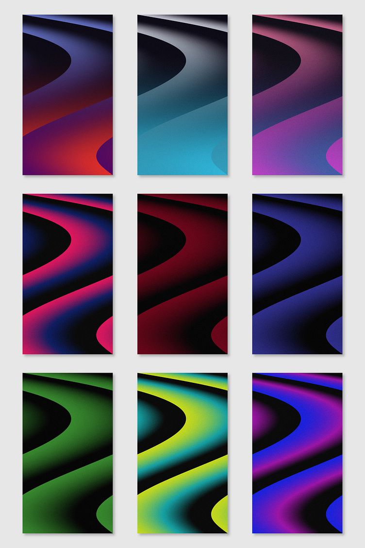 752x1128 Aesthetic Phone Wallpaper. Vibrant & Dark Gradient Pack by Gabriele Romoli on Dribbble