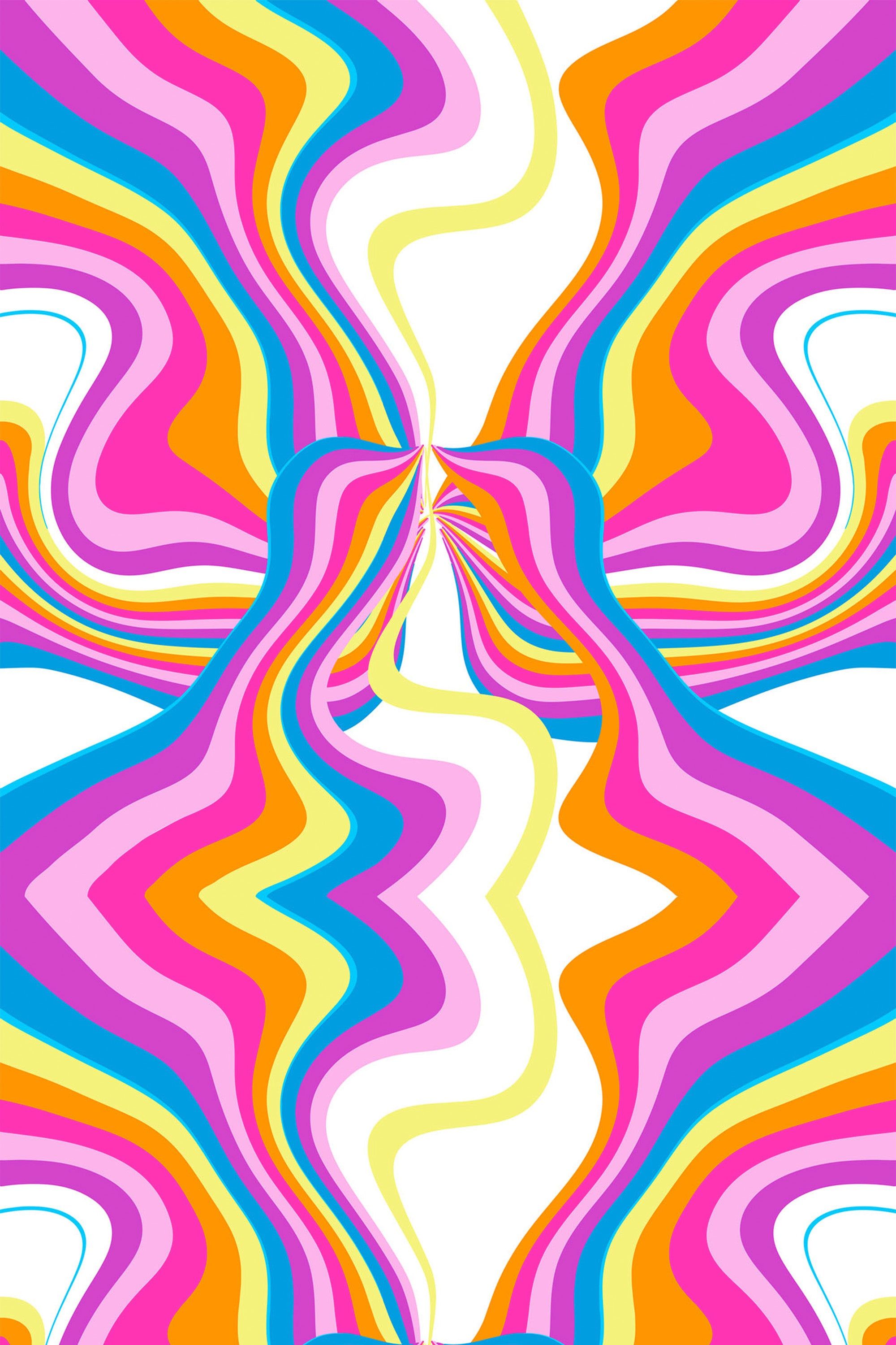 2000x3000 Funky psychedelic Peel and Stick Removable Wallpaper