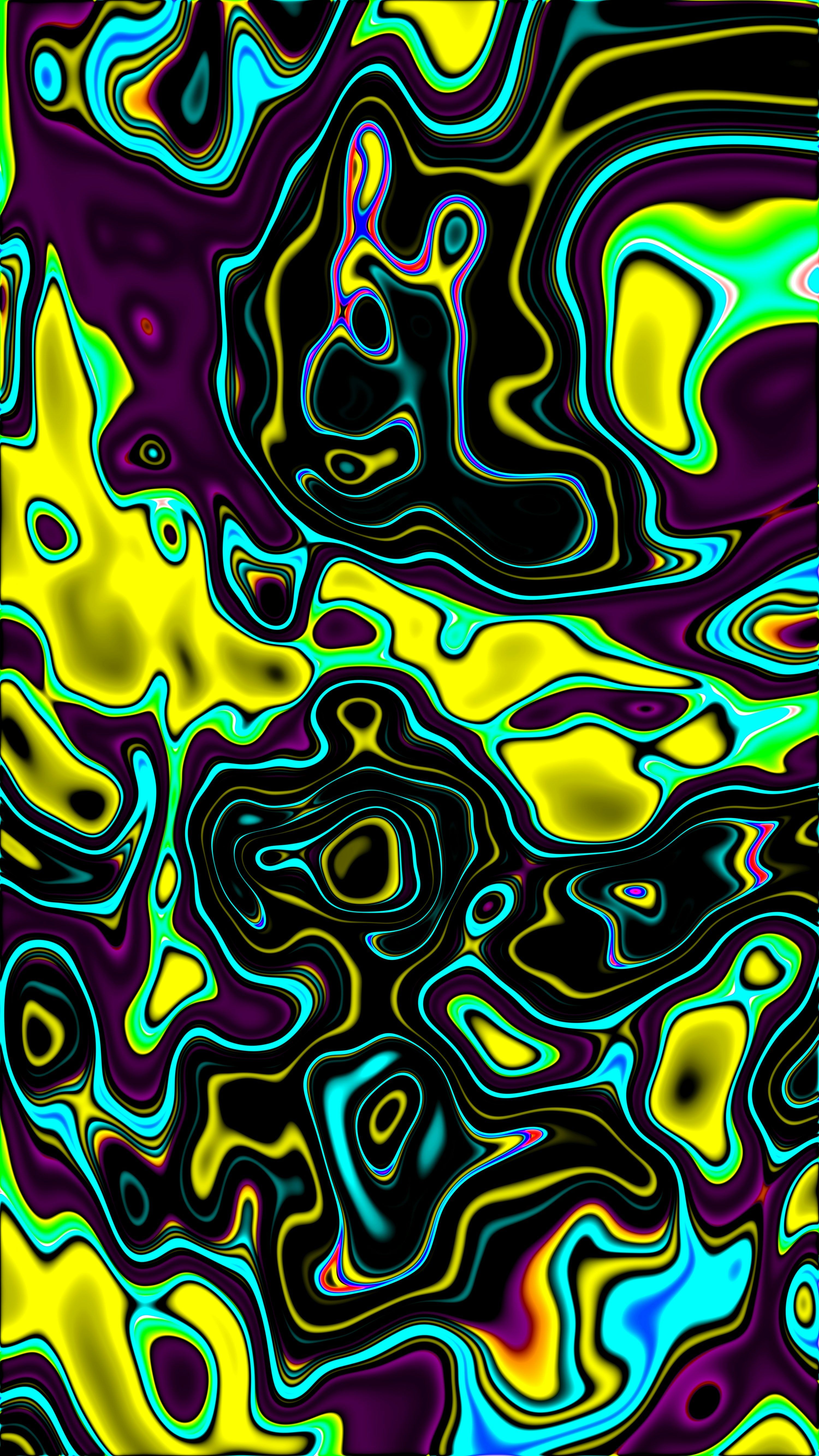 3000x5333 Vibrant abstract liquid pattern with flowing colors
