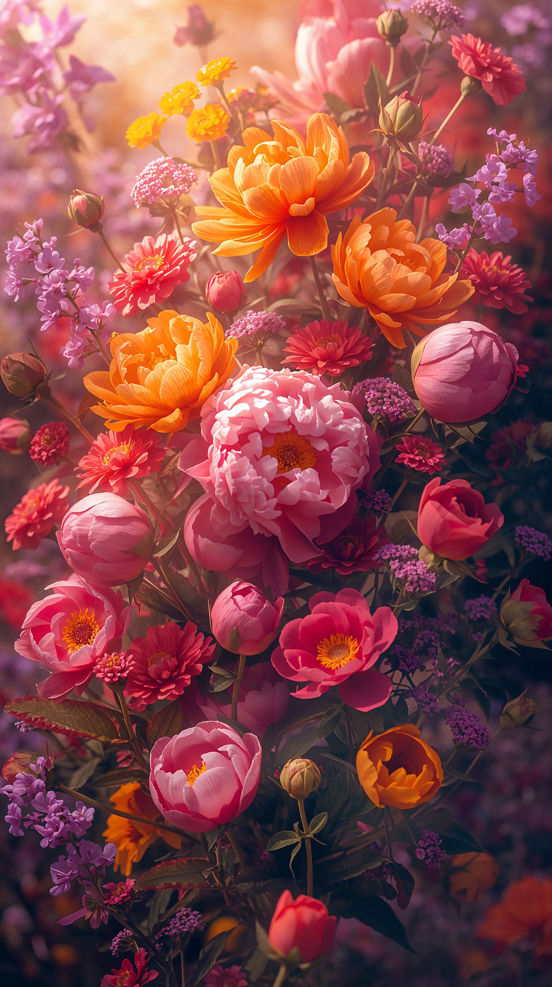 1792x3200 Aesthetic Summer Flower Wallpaper 4K