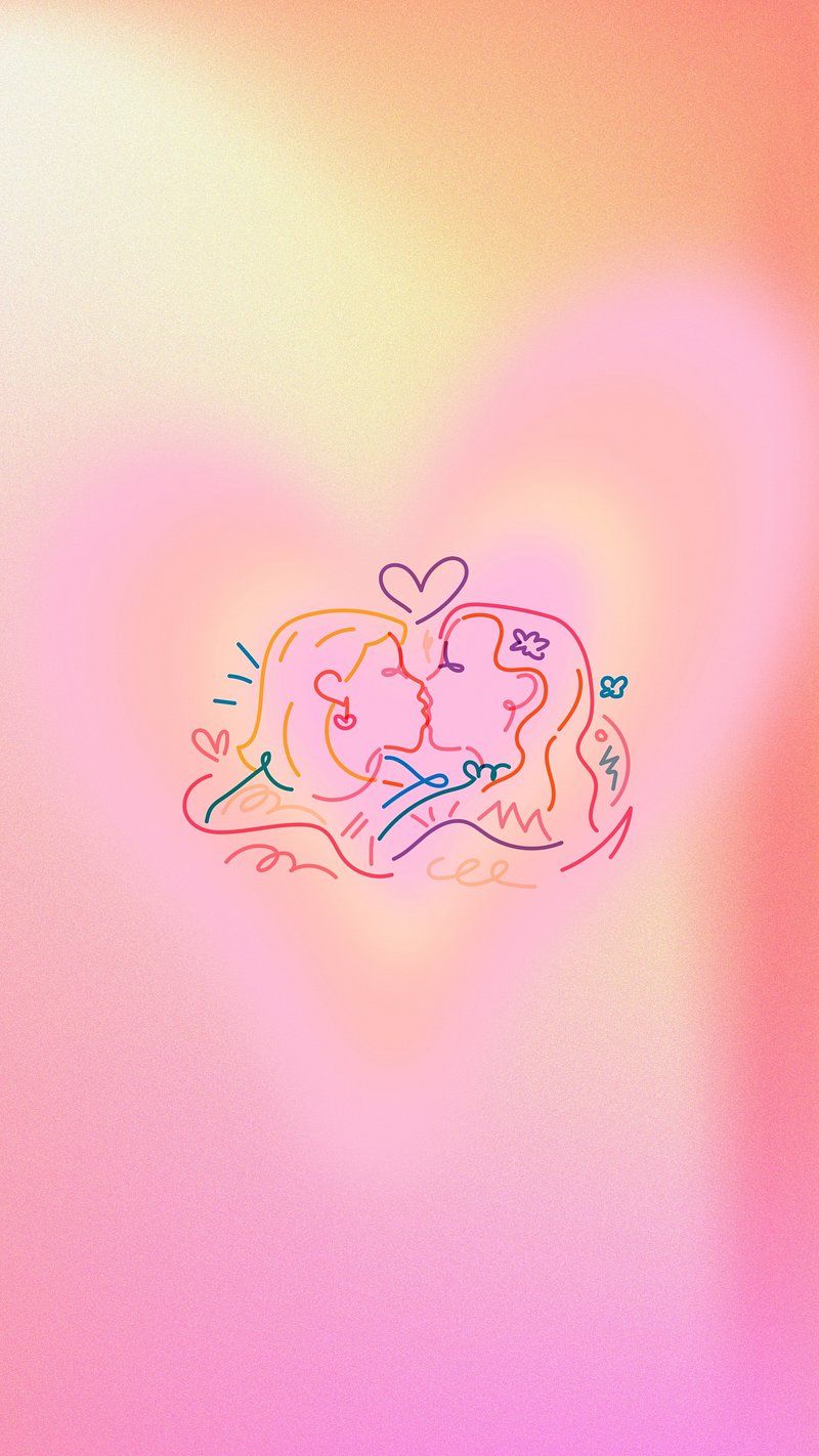 800x1422 Aesthetic lesbian love iPhone wallpaper