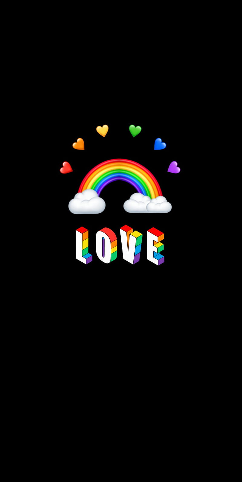 800x1593 Love, aesthetic, gay, lgbt, loveislove, pride, rainbow, tumblr, HD phone wallpaper