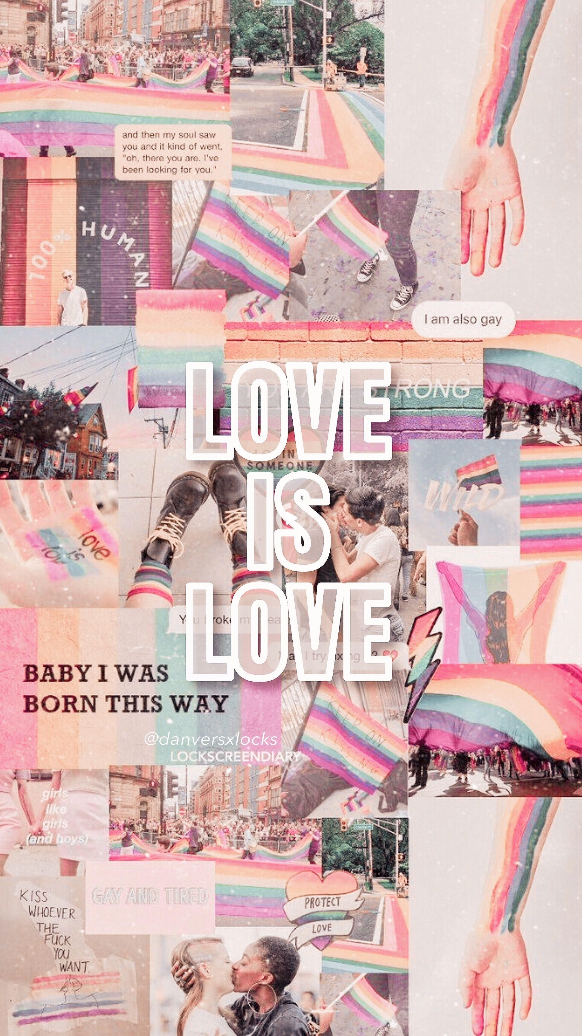 1947x3464 LGBT Aesthetic Collage Wallpaper