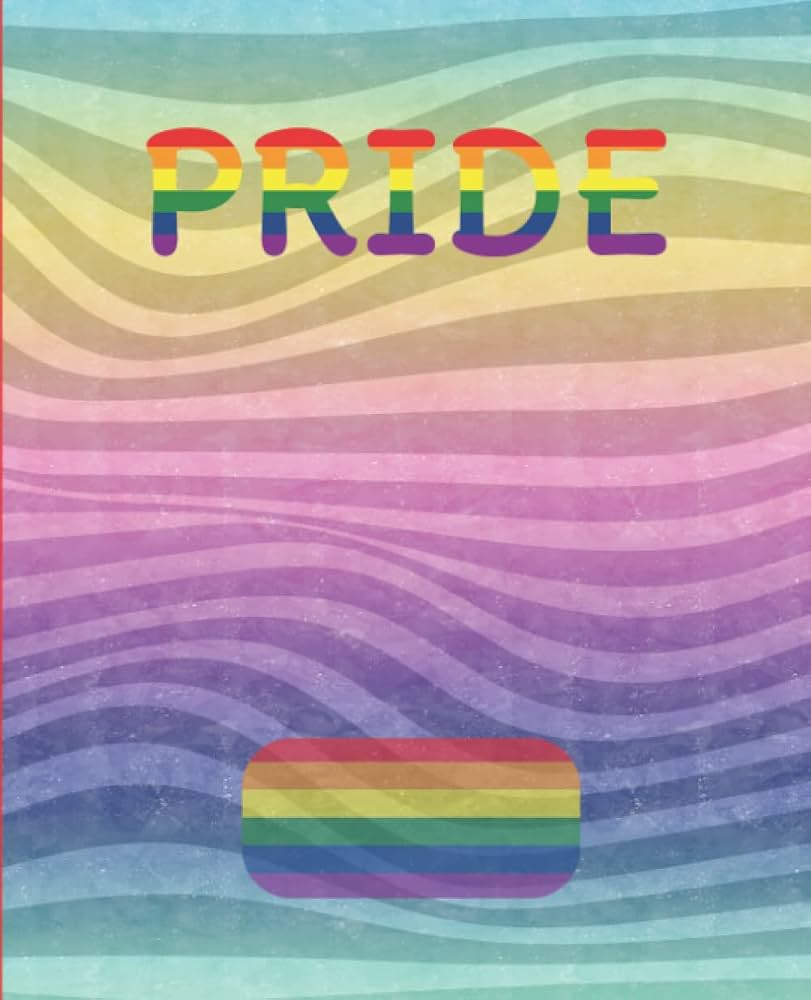 811x1000 Pride Notebook: LGBTQ+ Notebook. Lesbian, Gay, Bisexual, Transgender and Queer. Aesthetic Rainbow themed glossy cover. 7.25 X 9.25 Pages. College ruled composition layout: Publications, Byt: Books